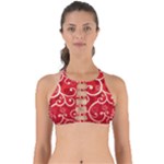 Patterns, Corazones, Texture, Red, Perfectly Cut Out Bikini Top