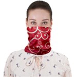Patterns, Corazones, Texture, Red, Face Covering Bandana (Adult)