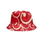 Patterns, Corazones, Texture, Red, Inside Out Bucket Hat (Kids)