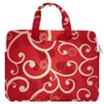 Patterns, Corazones, Texture, Red, MacBook Pro 13  Double Pocket Laptop Bag