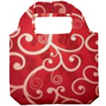 Patterns, Corazones, Texture, Red, Foldable Grocery Recycle Bag