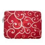 Patterns, Corazones, Texture, Red, 15  Vertical Laptop Sleeve Case With Pocket