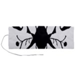 Black Silhouette Artistic Hand Draw Symbol Wb Roll Up Canvas Pencil Holder (M)