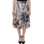 Vintage Floral Elegance Classic Midi Skirt