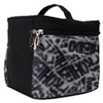 Rebel Life: Typography Black and White Pattern Make Up Travel Bag (Small)
