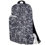 Rebel Life: Typography Black and White Pattern Double Compartment Backpack