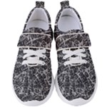 Rebel Life: Typography Black and White Pattern Women s Velcro Strap Shoes