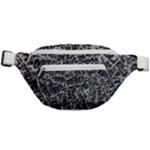 Rebel Life: Typography Black and White Pattern Fanny Pack
