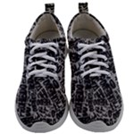 Rebel Life: Typography Black and White Pattern Mens Athletic Shoes