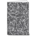 Rebel Life: Typography Black and White Pattern 8  x 10  Softcover Notebook