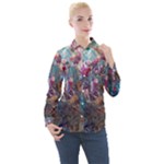 Straight Blend Module I Liquify 19-3 Color Edit Women s Long Sleeve Pocket Shirt