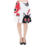 Cat Little Ball Animal Velvet High Waist Skirt