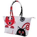 Cat Little Ball Animal Canvas Shoulder Bag