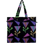 Abstract Pattern Flora Flower Canvas Travel Bag
