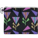 Abstract Pattern Flora Flower Canvas Cosmetic Bag (XXXL)