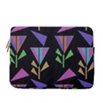 Abstract Pattern Flora Flower 13  Vertical Laptop Sleeve Case With Pocket