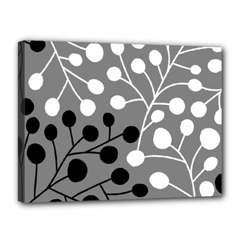Abstract Nature Black White Canvas 16  x 12  (Stretched) from ZippyPress