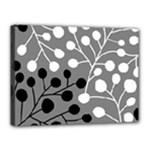 Abstract Nature Black White Canvas 16  x 12  (Stretched)