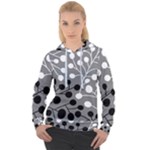 Abstract Nature Black White Women s Overhead Hoodie