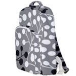 Abstract Nature Black White Double Compartment Backpack