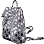 Abstract Nature Black White Buckle Everyday Backpack