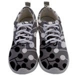 Abstract Nature Black White Mens Athletic Shoes