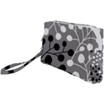 Abstract Nature Black White Wristlet Pouch Bag (Small)