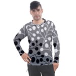 Abstract Nature Black White Men s Pique Long Sleeve T-Shirt