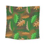 Leaves Foliage Pattern Oak Autumn Square Tapestry (Small)