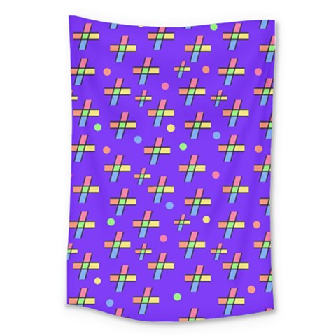Abstract Background Cross Hashtag Large Tapestry from ZippyPress