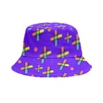 Abstract Background Cross Hashtag Bucket Hat