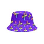 Abstract Background Cross Hashtag Inside Out Bucket Hat (Kids)