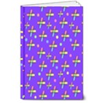 Abstract Background Cross Hashtag 8  x 10  Hardcover Notebook