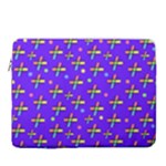 Abstract Background Cross Hashtag 16  Vertical Laptop Sleeve Case With Pocket