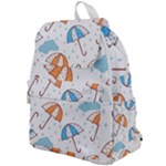 Rain Umbrella Pattern Water Top Flap Backpack