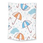 Rain Umbrella Pattern Water Medium Tapestry