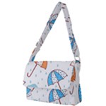 Rain Umbrella Pattern Water Full Print Messenger Bag (S)