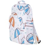 Rain Umbrella Pattern Water Double Compartment Backpack