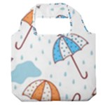 Rain Umbrella Pattern Water Premium Foldable Grocery Recycle Bag