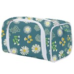 Drawing Flowers Meadow White Toiletries Pouch