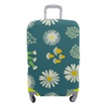 Drawing Flowers Meadow White Luggage Cover (Small)