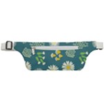Drawing Flowers Meadow White Active Waist Bag