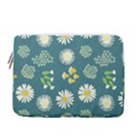 Drawing Flowers Meadow White 13  Vertical Laptop Sleeve Case With Pocket