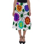 Bloom Plant Flowering Pattern Perfect Length Midi Skirt