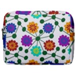 Bloom Plant Flowering Pattern Make Up Pouch (Large)