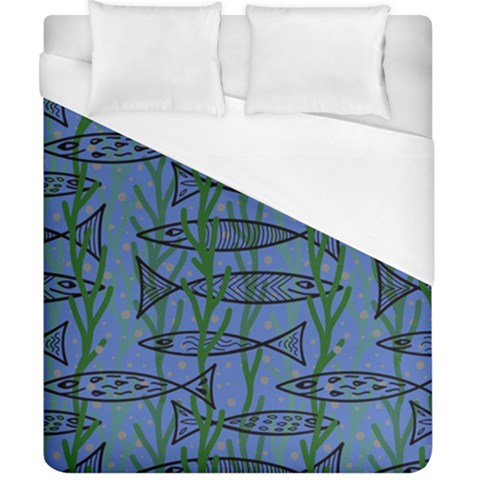 Fish Pike Pond Lake River Animal Duvet Cover (California King Size) from ZippyPress