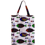 Fish Abstract Colorful Zipper Classic Tote Bag