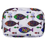 Fish Abstract Colorful Make Up Pouch (Small)