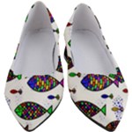Fish Abstract Colorful Women s Block Heels 