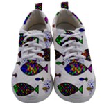 Fish Abstract Colorful Mens Athletic Shoes